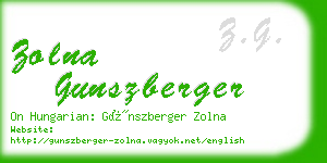 zolna gunszberger business card